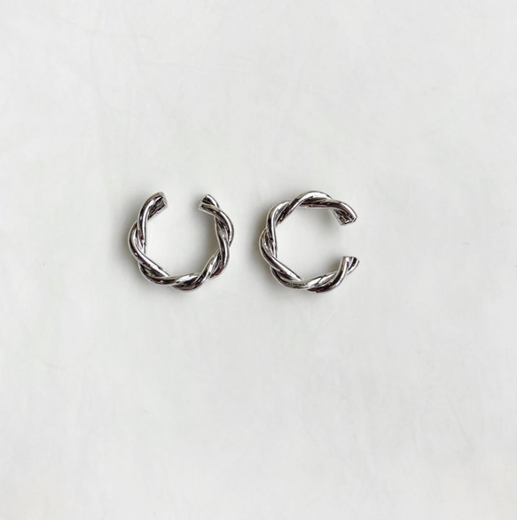 (全2色)Metal twist ear cuff 4枚目の画像