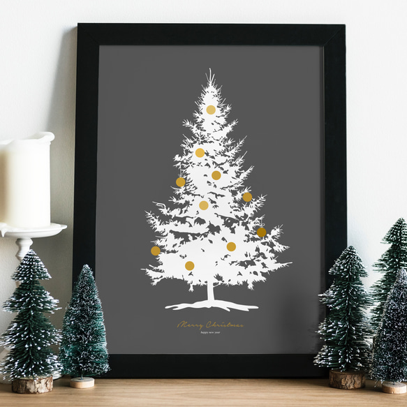 美品！写真全て見てください！！クリスマスツリー ポスター クリスマスツリー② 写真・グラフィック d-works 通販