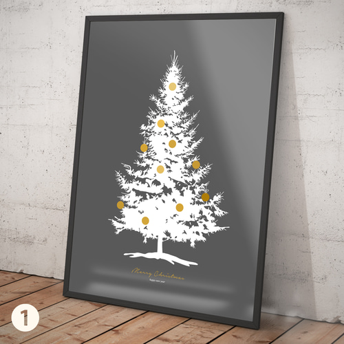 ポスター クリスマスツリー② 写真・グラフィック d-works 通販