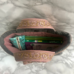 インド刺繍リボンのヌビバック ❤ 究極の一点物 韓国イブルレッスンバッグ 3枚目の画像