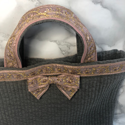 インド刺繍リボンのヌビバック ❤ 究極の一点物 韓国イブルレッスンバッグ 9枚目の画像