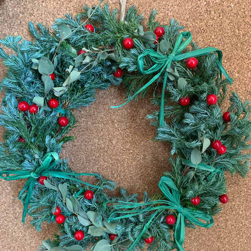 リース(コニファー) / ドライフラワー　リース　コニファー　クリスマス 9b4cfe65e7fc2f7d1ea3f184357a79