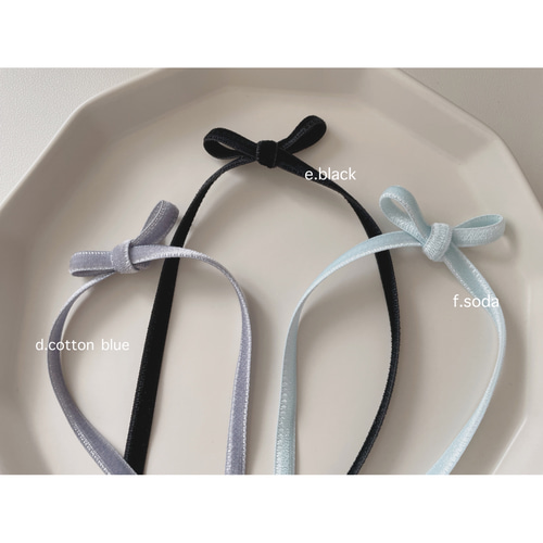 velor clip long ヘアアクセサリー ヘアクリップ キッズ ベビー
