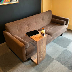 人をダメにするサイドテーブル (ダーク色) シンプルデザイン ローテーブル2way ストーリア (Storia) 4枚目の画像
