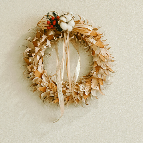 送料無料】北欧 白樺 ナチュラルリース Sサイズ リース -oikukas kissa