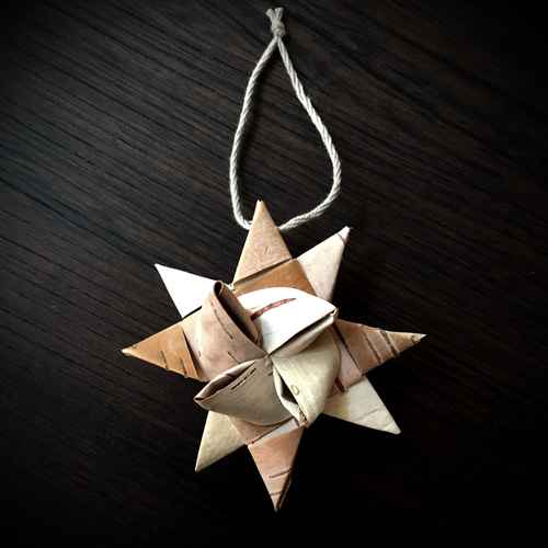 北欧☆白樺 星のオーナメント☆クリスマス その他インテリア雑貨