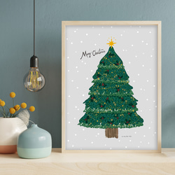 クリスマスツリー 絵 ポスター St.Raphael Christmas 広告 クリスマス