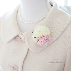 【Special Price♩】 -マムのパステルコサージュ -Pastel pink & ivory 3枚目の画像