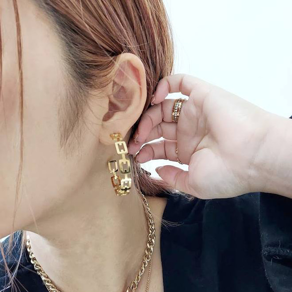 big gold hoop pierce RP047 6枚目の画像