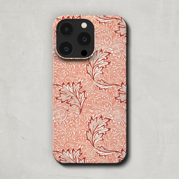 スマホケース / ウィリアム・モリス「リンゴ」 iPhone 全機種対応 モリス テキスタイル 林檎 花 北欧 レトロ 2枚目の画像