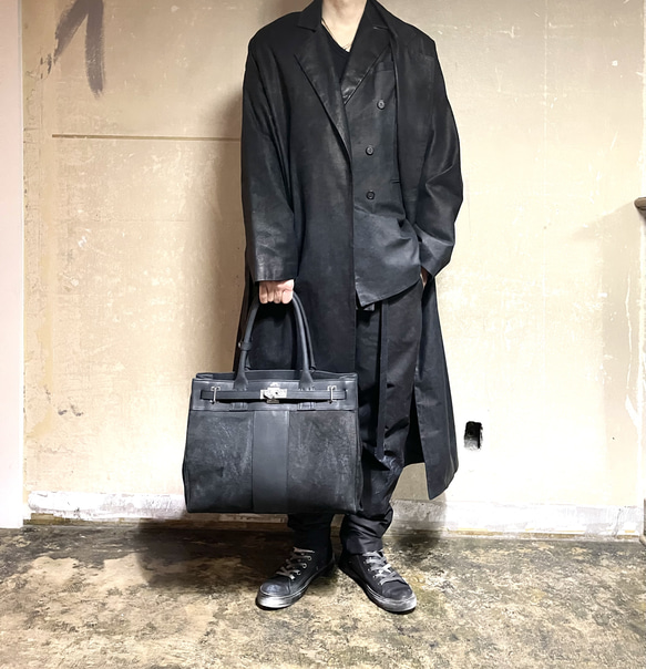 M.U.L　トラストートS 送料無料】M.U.L. エムユーエル トラス トート S バッグ デニム 型押