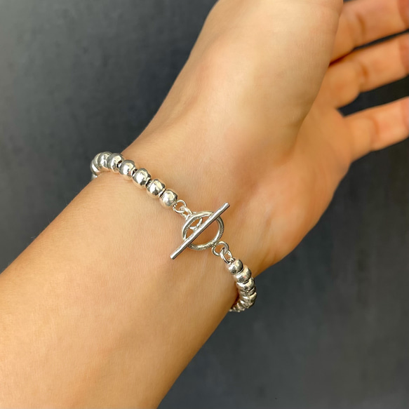 White silver bracelet Ⅱ（Karen Silver×SV925）2022秋冬新作 7枚目の画像