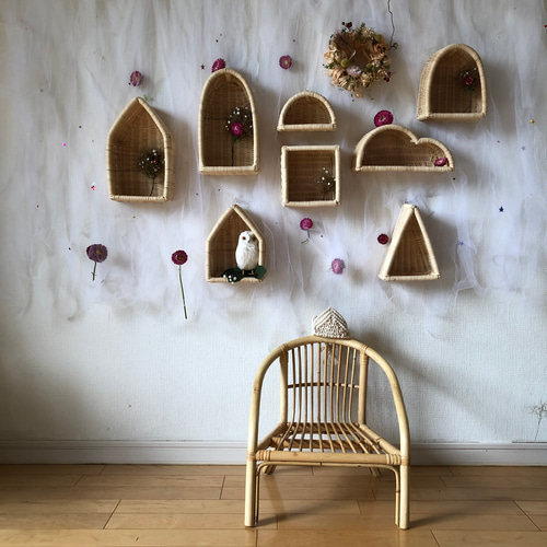 ラタン製壁掛け ドム型 大 その他インテリア雑貨 Momo Rattan 通販