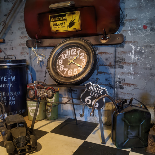 アメリカンヴィンテージ Style/ ROUTE66 タイヤ型 スタンド