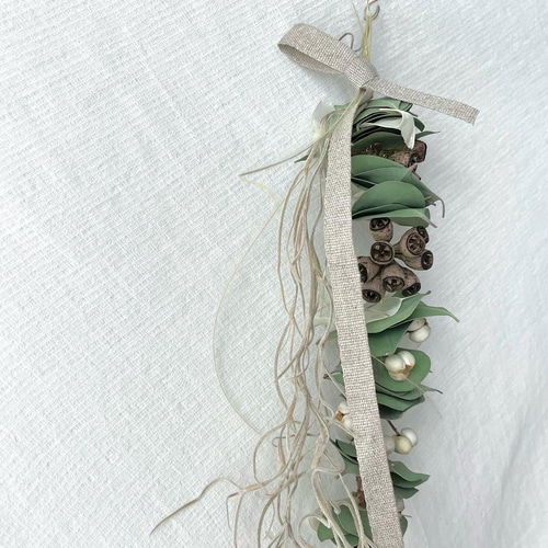 ポポラスのガーランド / ドライフラワー ユーカリ クリスマス スワッグ