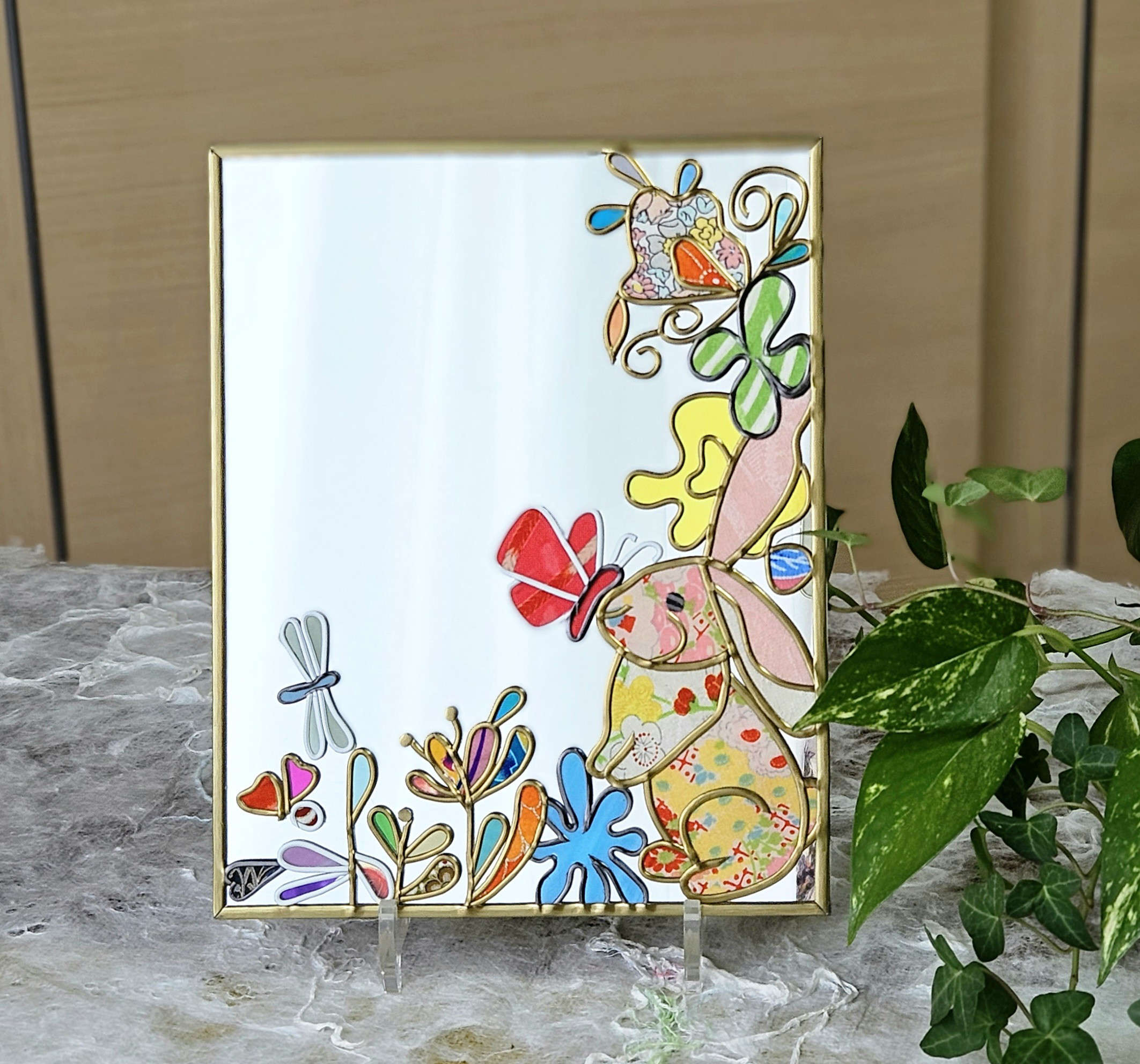 受注●兎のミラー☆ほっこり笑顔の魔法～☆