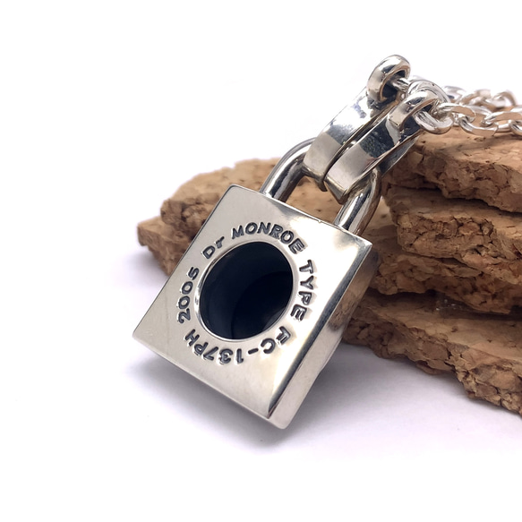 南京錠 ネックレス/シルバー925 つけっぱなし/シルバーネックレス メンズ/パンクロック/男性へのプレゼント/137 IS