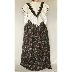 apron dress (black paisley) 15枚目の画像