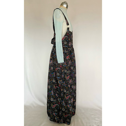 apron dress (black paisley) 7枚目の画像