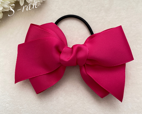 再販【キレイめピンク】ナチュラルリボン♡ヘアゴム 3f11b803aacc1607c91b4f20201c69