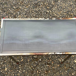 板厚3.2mm 315mm×750mm コールマン クールスパイダープロ対応鉄板 フチ曲げフラット バーベキュー鉄板 3枚目の画像