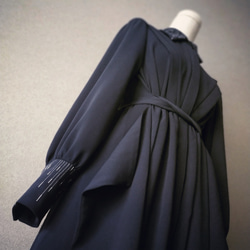 2way Design Stitch Maxi Dress  NAVY 8枚目の画像