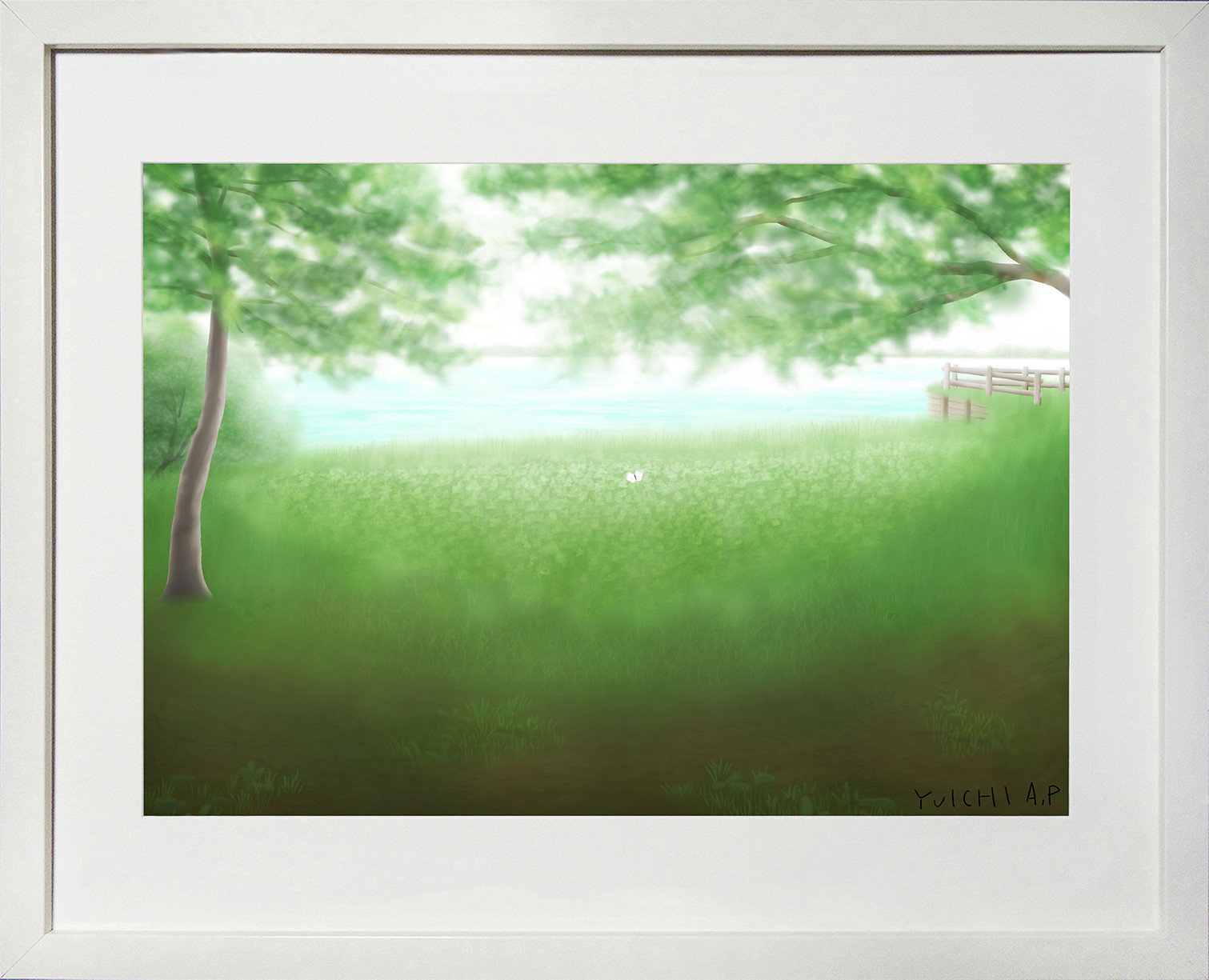 デジタル版画-木漏れ日