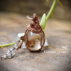 20%off 宝石質リビアングラス✨ワイヤーラッピングペンダントトップ