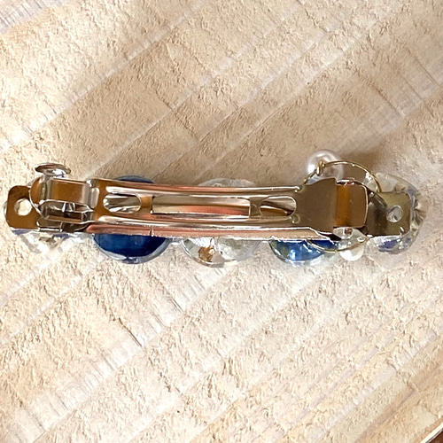 ドライフラワーバレッタ かすみ草 華やか レジンアクセサリー イベント