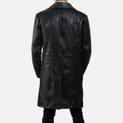 羊革・シープレザー トレンチコートメンズ Sheep Leather Trench Coat for Men 5枚目の画像