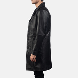 羊革・シープレザー トレンチコートメンズ Sheep Leather Trench Coat for Men 6枚目の画像