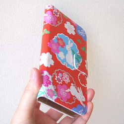 桜うさぎの手帳型スマホケース #iPhone15対応 13枚目の画像