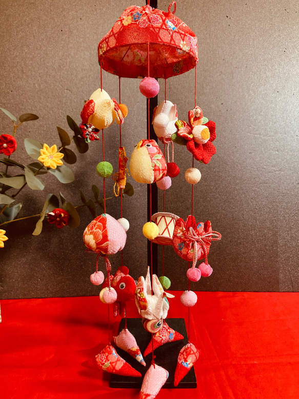 傘宝つるし飾り(5本吊り) お祝い事 お正月 その他人形 kyu 通販