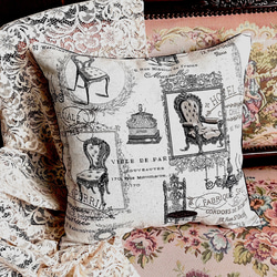 ♡セール♡ スペイン製 ゴブラン織り シックなアンティークチェア柄