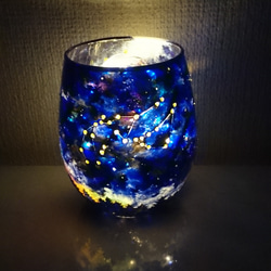 星座シリーズ 山羊座と水瓶座のキャンドルホルダー キャンドル