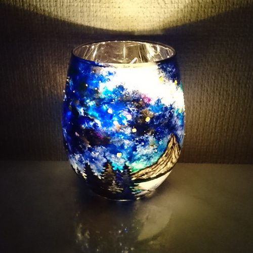 星座シリーズ 山羊座と水瓶座のキャンドルホルダー キャンドル