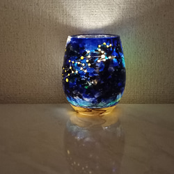 星座シリーズ 山羊座と水瓶座のキャンドルホルダー キャンドル