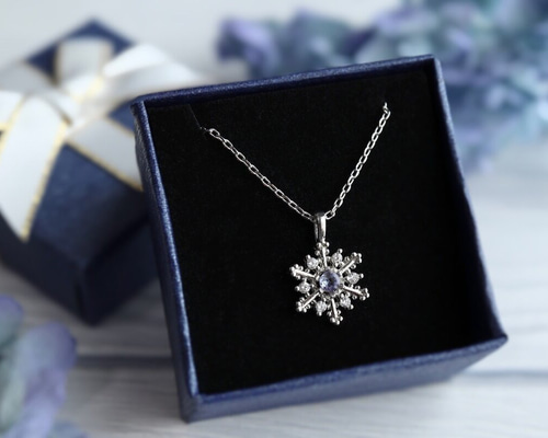 大粒 3.40ct】天然タンザナイト 天然ダイヤモンド ネックレス