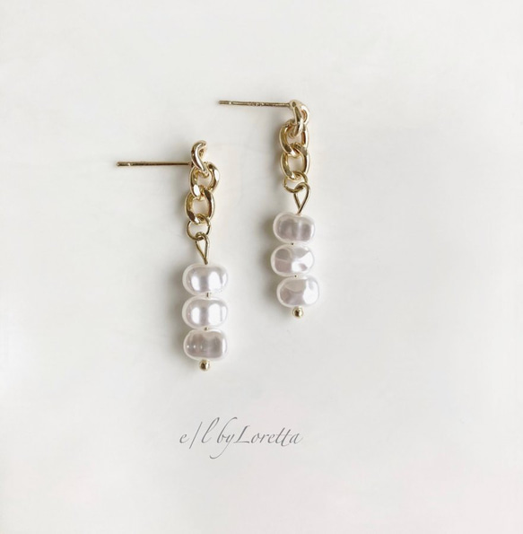 Pearl × chain pierce 1枚目の画像