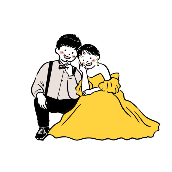 tsu似顔絵 似顔絵 キュートレアタッチ【 いぬづかてつや 】 | 似顔絵