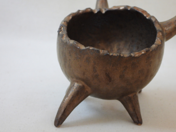 金彩鬼ツノ陶製植木鉢(s1) 14枚目の画像