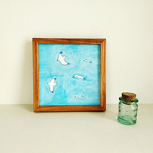 水彩画 木製額縁