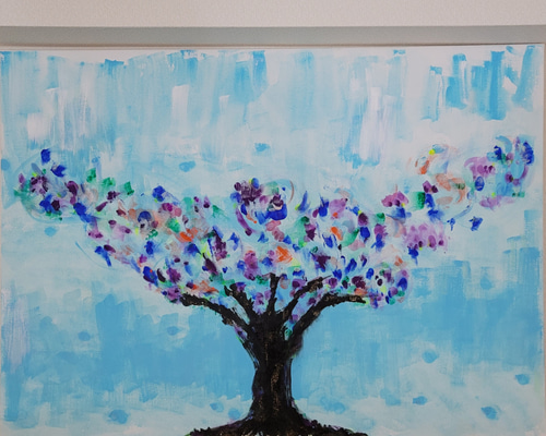 o*i様 「 乗せてゆくあの壁の向こうへ 」｜絵画 原画 抽象画 動物画 ドロー 真作 絵画原画 抽象画 動物画 クジラ アート キャンバス 現代