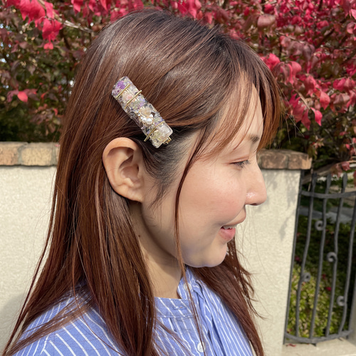 秋のバレッタ ヘアクリップ 秋のバレッタ ヘアクリップ