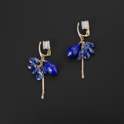 アシンメトリーカラーのアメトリンピアス 1027 極上カット ライトカラーアメトリンのアシンメトリーピアス