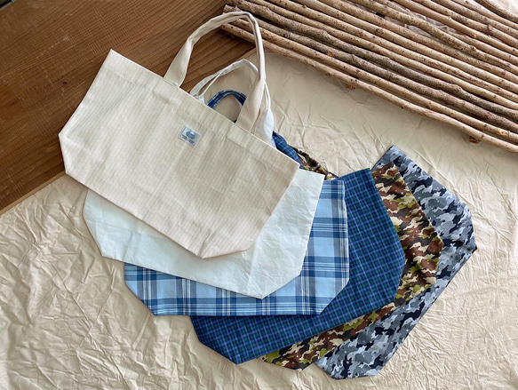 遠州織物「マチたっぷりトートバッグ」 6種 1枚目の画像