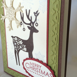 <再販＞トナカイのクリスマスカード 4枚目の画像