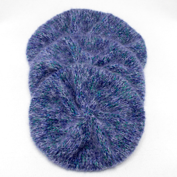 手編みのベレー帽　A221113 6枚目の画像