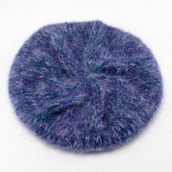 手編みのベレー帽　A221113 1枚目の画像