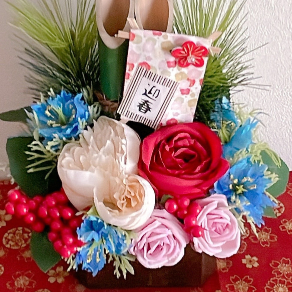お正月ハンドメイド2023 門松飾り 3枚目の画像